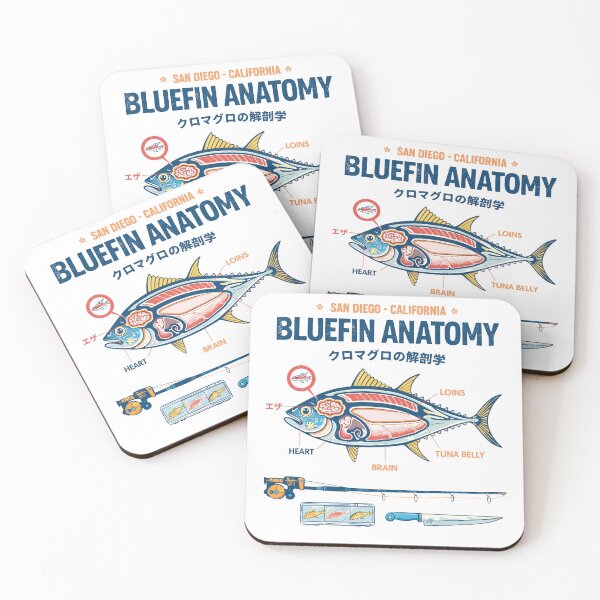 Item preview, Bluefin Tuna Anatomy Fishing Gear designed and sold by Matinez Pink.