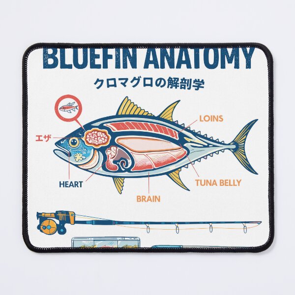 Item preview, Bluefin Tuna Anatomy Fishing Gear designed and sold by Matinez Pink.