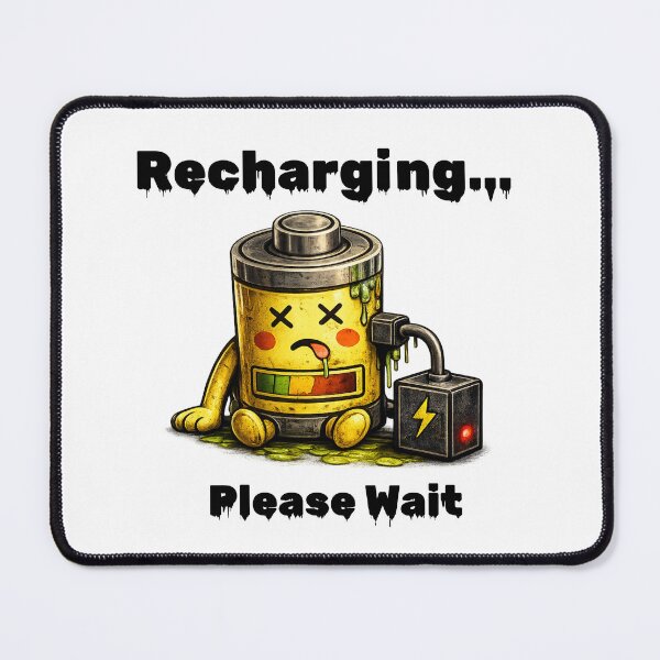Item preview, Recharging Please Wait Shirt – Social Battery Low Funny Introvert Aesthetic Tee designed and sold by DesignTeamHub.