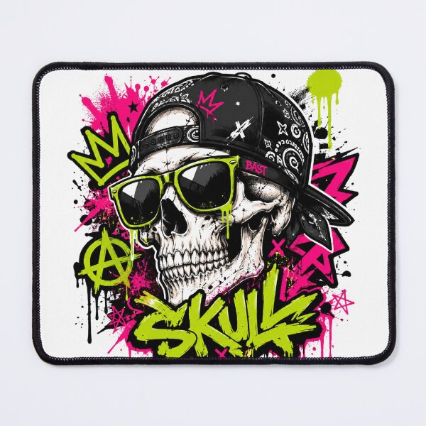 Item preview, Graffiti Skull Sticker | Urban Street Art Design | Neon Punk Artwork designed and sold by StickersHul.