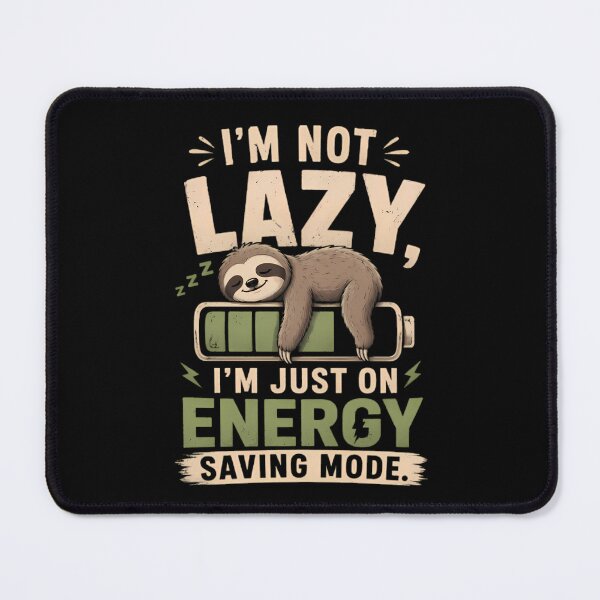 Item preview, Sleeping Sloth On Energy Saving Mode Battery designed and sold by By:MarcinK.