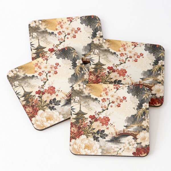Item preview, Japanese Cherry Blossom Moon Garden designed and sold by ArtStyleAlice.