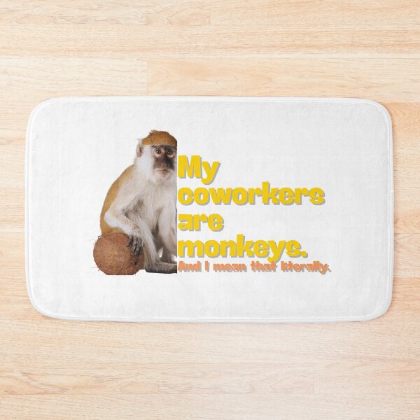 Item preview, My Coworkers Are Monkeys - Funny Monkey Design designed and sold by Quiet Jungle Studio.