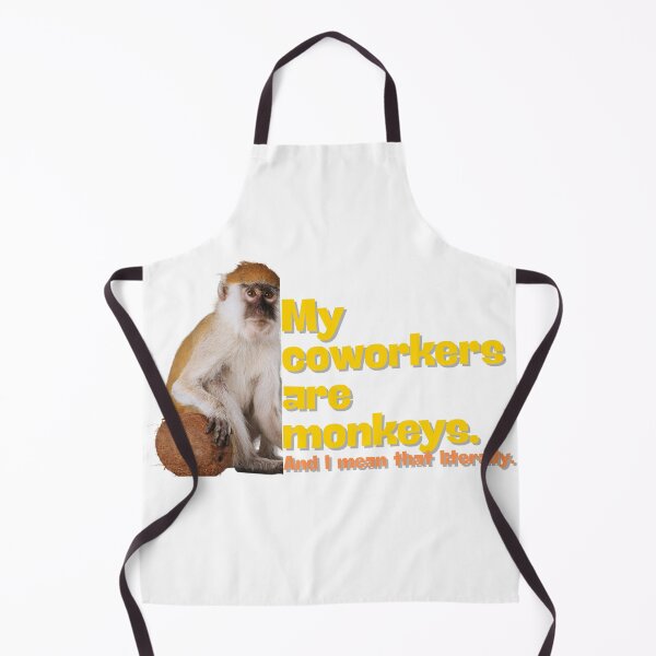 Item preview, My Coworkers Are Monkeys - Funny Monkey Design designed and sold by Quiet Jungle Studio.