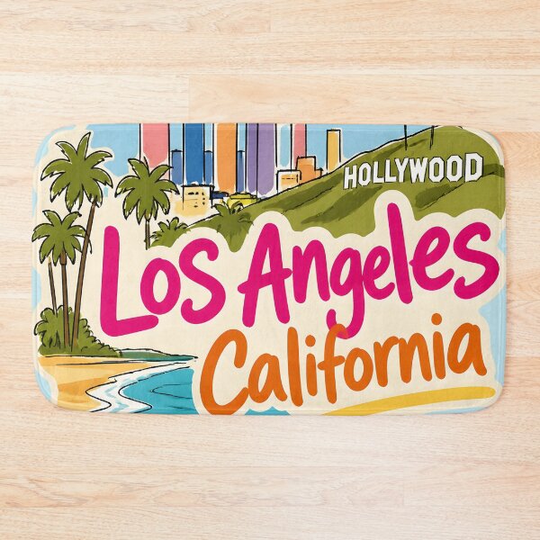 Item preview, Los Angeles California Hollywood Skyline Palm Trees  designed and sold by HowToCanadian.