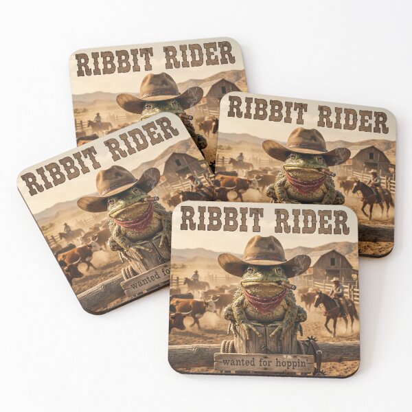 Item preview, Ribbit Rider | Funny Cowboy Frog Western T-Shirt designed and sold by DmaarGroup.