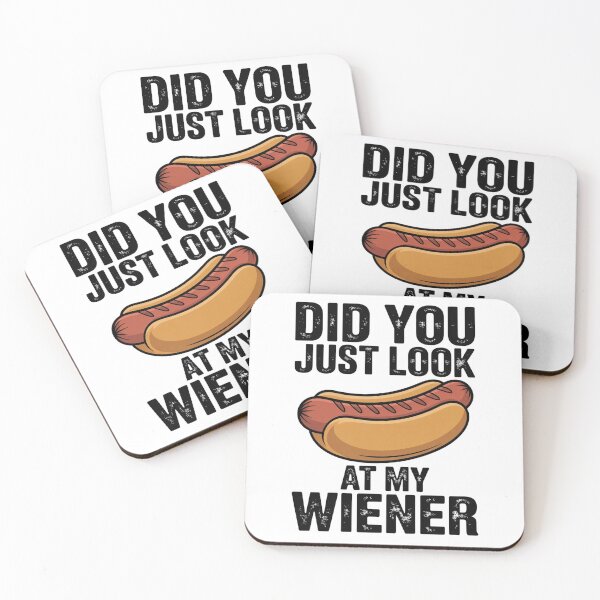 Item preview, Did You Just Look At My Wiener Funny Hotdog BBQ Retro designed and sold by ZACK ART.