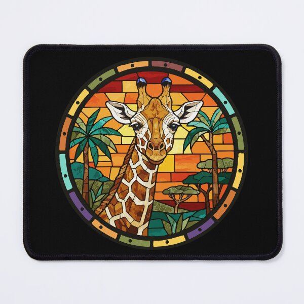 Item preview, Stained Glass Giraffe Safari Wildlife Art designed and sold by d247.