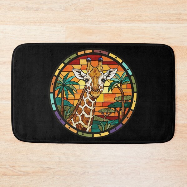 Item preview, Stained Glass Giraffe Safari Wildlife Art designed and sold by d247.