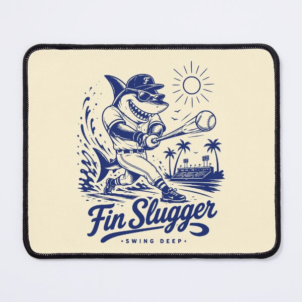 Item preview, Vinhtage Shark Baseball Fin Slugger Swing Deep designed and sold by 89shirts.