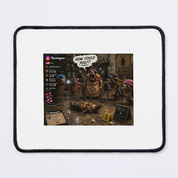Item preview, Horrified at Social Media On Dead Roach designed and sold by GentleKnight.