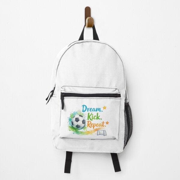 Item preview, Dream Kick Repeat Watercolor Soccer Motivation Design designed and sold by Joyloom.