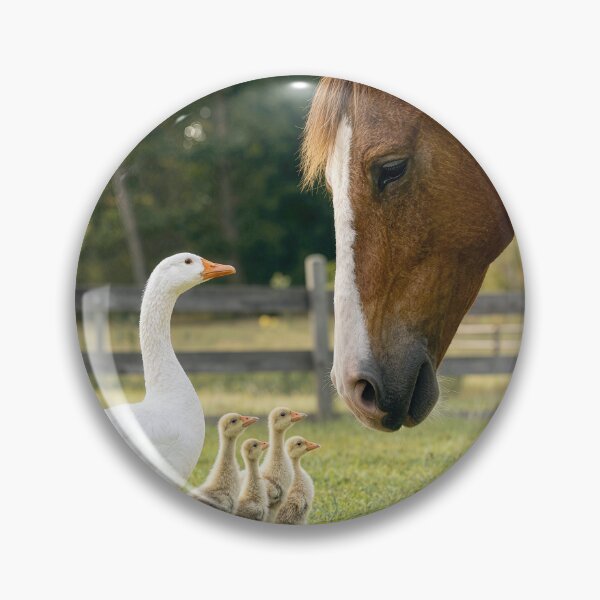 Item preview, Horse with Mother Goose and Goslings designed and sold by Maria Dryfhout.