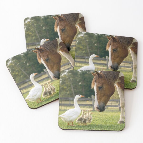 Item preview, Horse with Mother Goose and Goslings designed and sold by Maria Dryfhout.