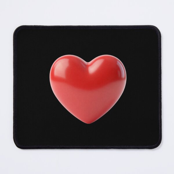 Item preview, Cute 3D Red Heart Glossy Valentine Metallic Love designed and sold by DH-ArtLab.