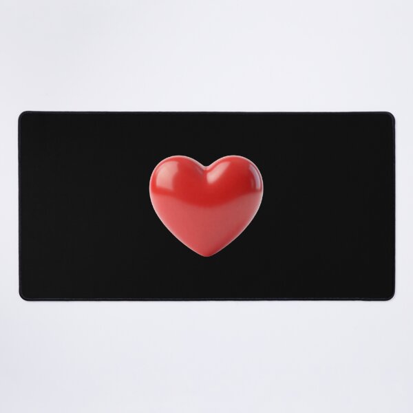 Item preview, Cute 3D Red Heart Glossy Valentine Metallic Love designed and sold by DH-ArtLab.