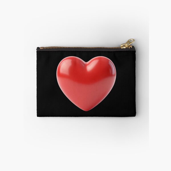 Item preview, Cute 3D Red Heart Glossy Valentine Metallic Love designed and sold by DH-ArtLab.