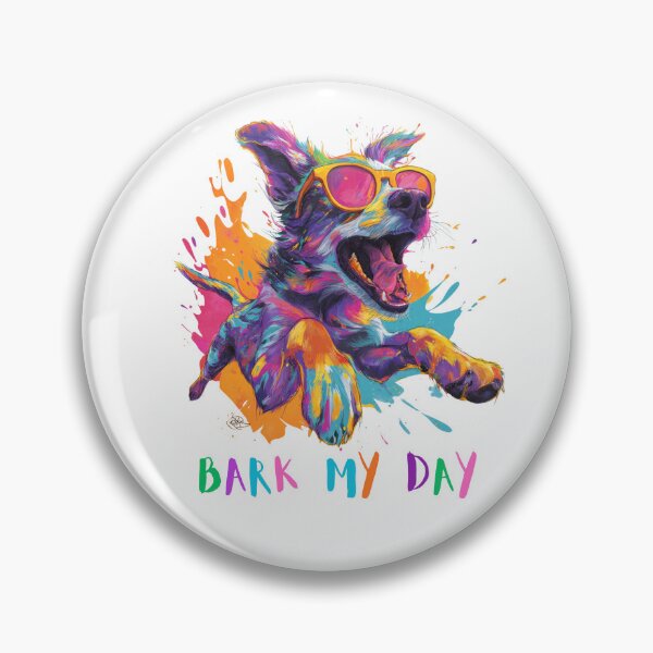 Item preview, Happy Cool Colorful Dog designed and sold by OutOfTheBubble.
