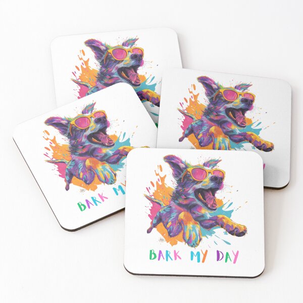 Item preview, Happy Cool Colorful Dog designed and sold by OutOfTheBubble.