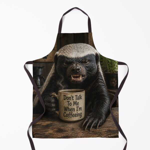 Item preview, Honey Badger Don't Talk To Me When I'm Coffeeing designed and sold by MyE Trendz.
