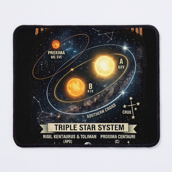 Item preview, Alpha Centauri Sci-Fi Cosmic Artwork designed and sold by AlienJoy.