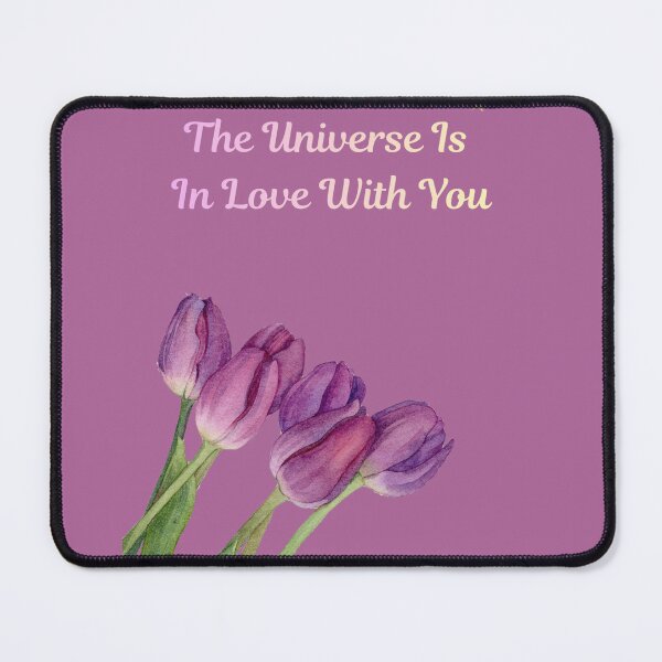 Item preview, The Universe Is In Love With You | Spiritual Affirmation Floral Art designed and sold by MysticPurpleHue.