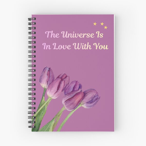Item preview, The Universe Is In Love With You | Spiritual Affirmation Floral Art designed and sold by MysticPurpleHue.