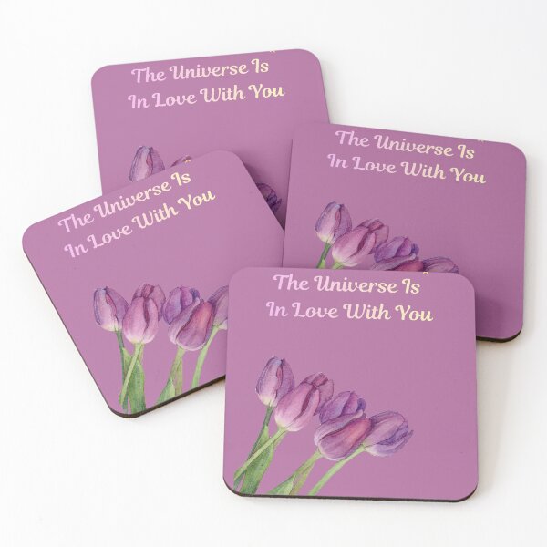 Item preview, The Universe Is In Love With You | Spiritual Affirmation Floral Art designed and sold by MysticPurpleHue.