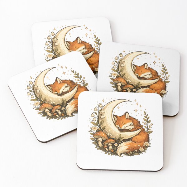 Item preview, Moon Garden Fox Cottagecore Woodland Fantasy T-Shirt & Sticker designed and sold by Akter-sikder.