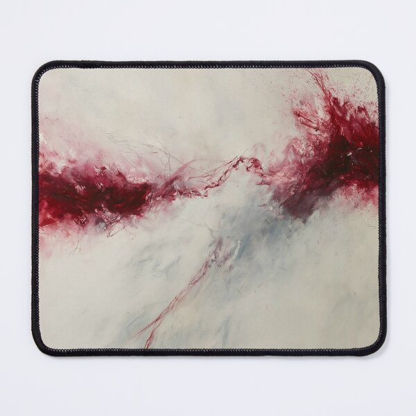 Item preview, Ethereal Red Mist Abstract Expressionism - Textured Red Palette No.16 designed and sold by SlowRegardArt.