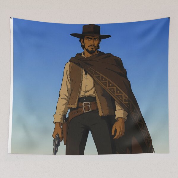 Item preview, Lone Gunslinger Cowboy – Vintage Western Outlaw Illustration designed and sold by  Hollow Moon Studios..