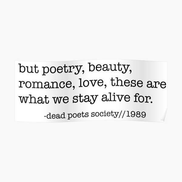Dead Poets Society Poster