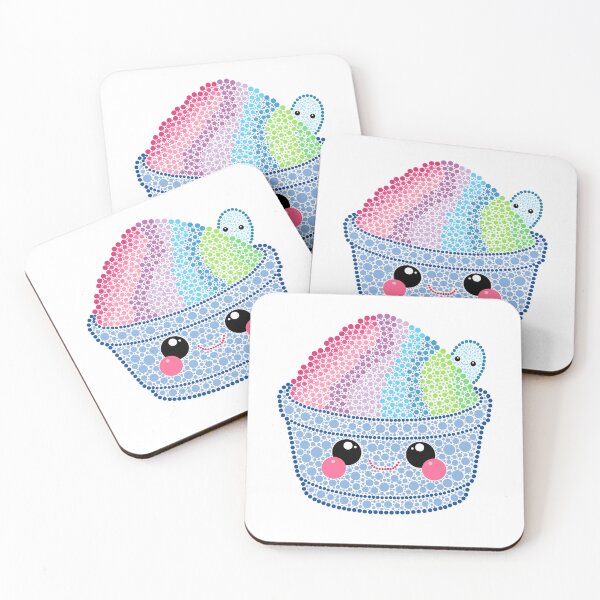 Item preview, Kawaii Shaved Ice Dot Art designed and sold by Cardiff Creative.