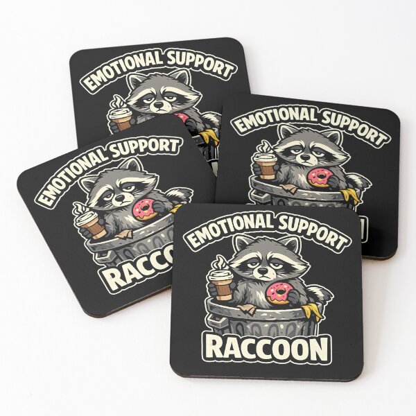 Item preview, Funny Emotional Support Raccoon designed and sold by KICOR.
