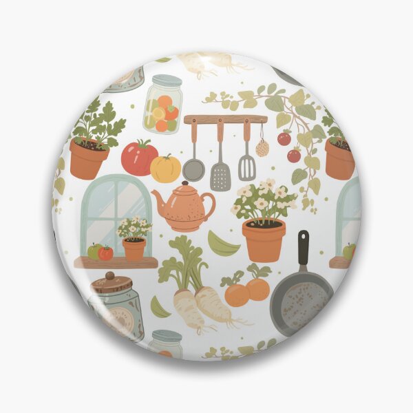 Item preview, Vintage Garden Pantry Seamless  designed and sold by KJackArtwork.