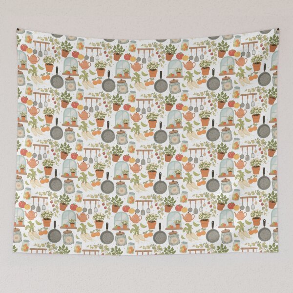Item preview, Vintage Garden Pantry Seamless  designed and sold by KJackArtwork.