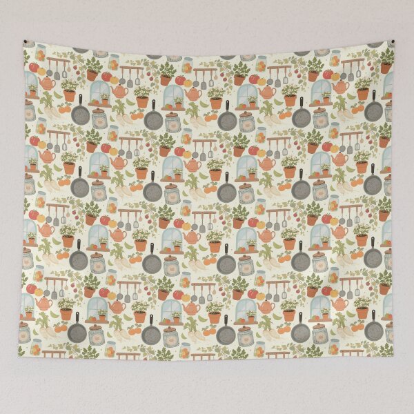 Item preview, Vintage Garden Pantry Seamless  designed and sold by KJackArtwork.