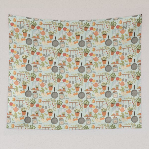 Item preview, Vintage Garden Pantry Seamless  designed and sold by KJackArtwork.