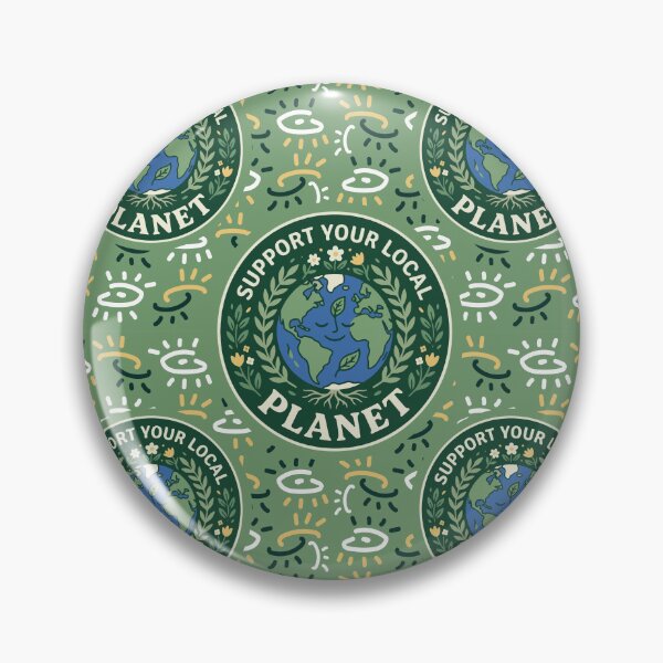 Item preview, Support Your Local Planet - bogolan designed and sold by Wolagno.