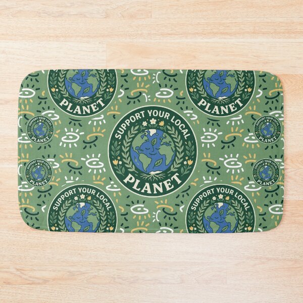 Item preview, Support Your Local Planet - bogolan designed and sold by Wolagno.
