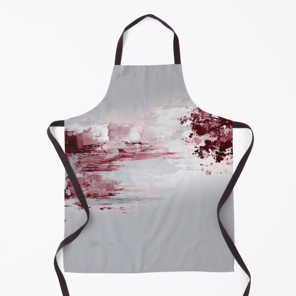 Item preview, Subtle Burgundy Gray Abstract Landscape - Textured Red Palette No.17 designed and sold by SlowRegardArt.