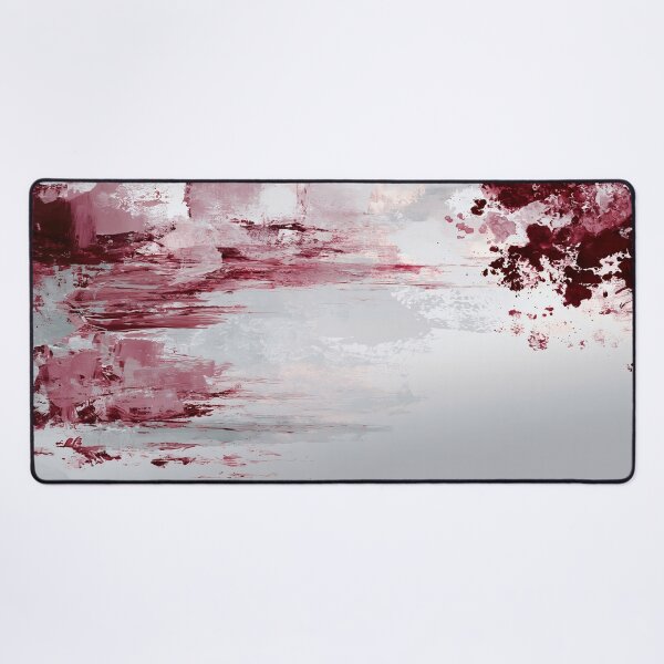 Item preview, Subtle Burgundy Gray Abstract Landscape - Textured Red Palette No.17 designed and sold by SlowRegardArt.