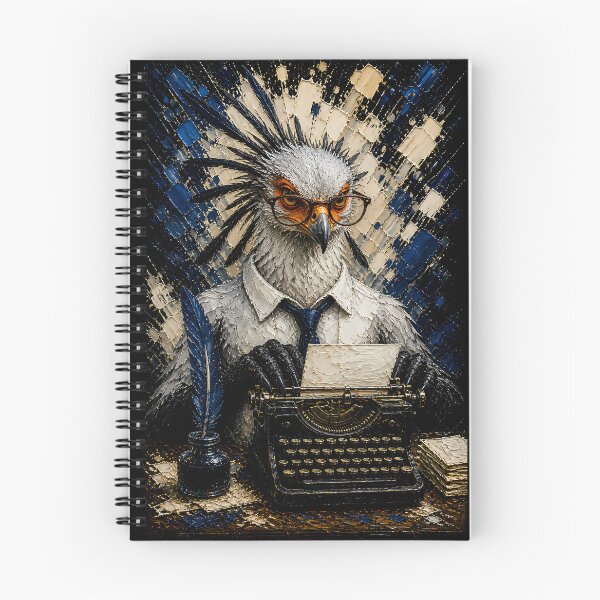Item preview, Vintage Typewriter Secretary Bird Dark Aesthetic Art designed and sold by Vista Atelier.