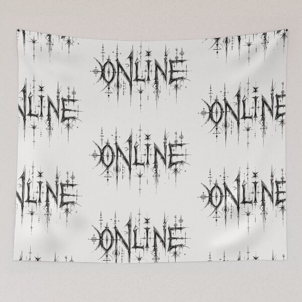 Item preview, ONLINE Cyber Sigilism Typography | Futuristic Tattoo Sketch Design designed and sold by J&J's Creation.