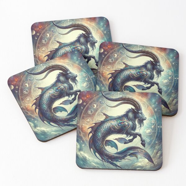 Item preview, Celestial Capricorn – Zodiac Cosmic Sea-Goat designed and sold by UmSkelig834.