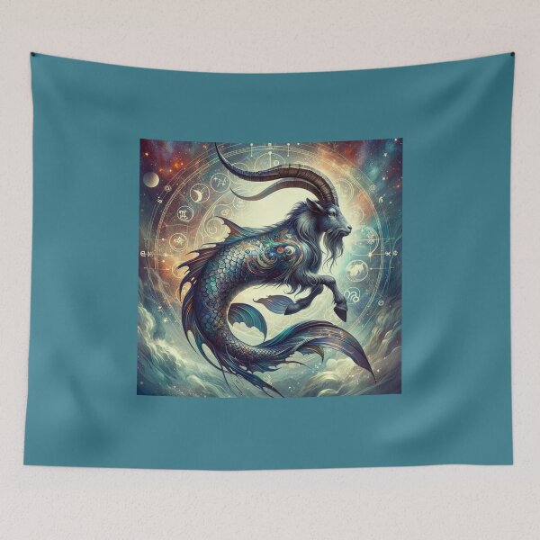 Item preview, Celestial Capricorn – Zodiac Cosmic Sea-Goat designed and sold by UmSkelig834.