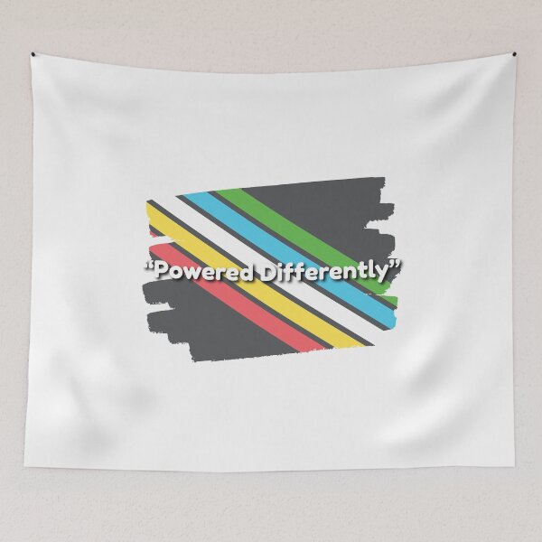 Item preview, Powered Differently – Disability Pride Flag Design | Disability Awareness & Empowerment designed and sold by It's Wheelie Cool.