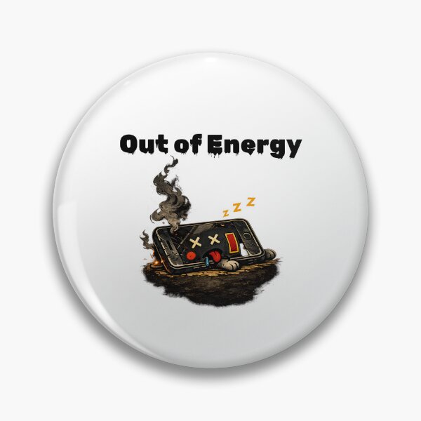Item preview, Out of Energy Shirt – Dead Phone Funny Low Battery Aesthetic Tee designed and sold by DesignTeamHub.