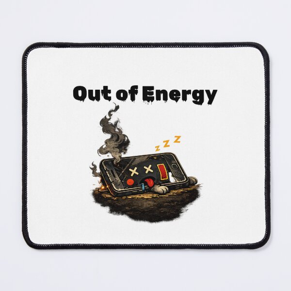 Item preview, Out of Energy Shirt – Dead Phone Funny Low Battery Aesthetic Tee designed and sold by DesignTeamHub.