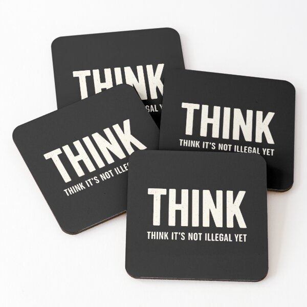 Item preview, Think It's Not Illegal Yet Free Speech Humor Intellectual Mindset designed and sold by RetroMini2026.